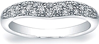 Vatche Pave Diamond Contoured Wedding Band