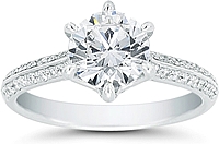 Vatche Pave Diamond 'Swan' Engagement Ring