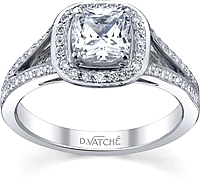 Vatche Split Shank Diamond Engagement Ring