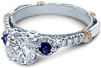 Verragio Diamond and Sapphire Engagement Ring