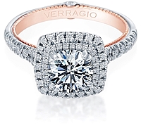 Verragio Double Halo Diamond Engagement Ring