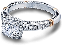 Verragio Halo Pave Diamond Engagement Ring