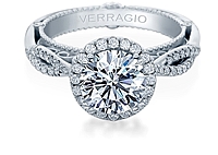 Verragio Halo Twist Engagement Ring