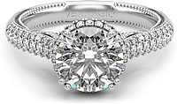 Verragio Pave Set Diamond Engagement Ring