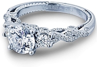 Verragio Three stone Twist Diamond Engagement Ring